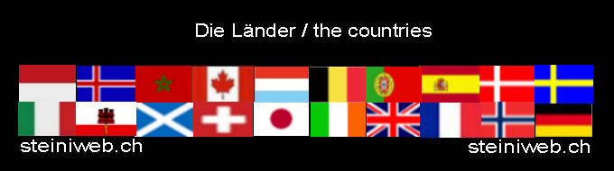 Die Länder auf: steiniweb.ch,The Countries on: steiniweb.ch